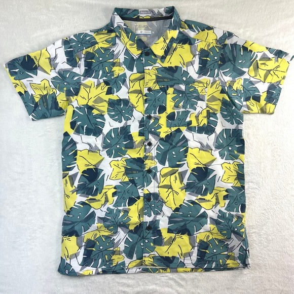 Columbia Other - Columbia Gorpcore Tropical Monstera Leaf Shirt M Modal Sun Protection Outdoorsy